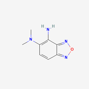 molecular formula C8H10N4O B1200156 N5,N5-dimethyl-2,1,3-benzoxadiazole-4,5-diamine 