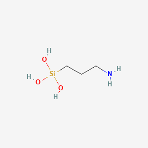 molecular formula C3H11NO3Si B1200181 (3-氨基丙基)硅烷三醇 CAS No. 58160-99-9