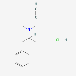 molecular formula C13H18ClN B1200182 盐酸司来吉兰 CAS No. 2079-54-1