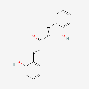 molecular formula C17H14O3 B1200186 1,4-Pentadien-3-one, 1,5-bis(hydroxyphenyl)- CAS No. 2150-52-9