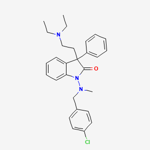 1-((p-Chlorobenzyl)methylamino)-3-(2-(diethylamino)ethyl)-3-phenyl-2-indolinone