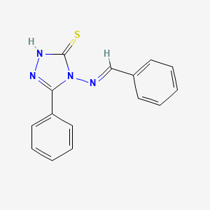 5-phenyl-4-{[(E)-phenylmethylidene]amino}-4H-1,2,4-triazole-3-thiol