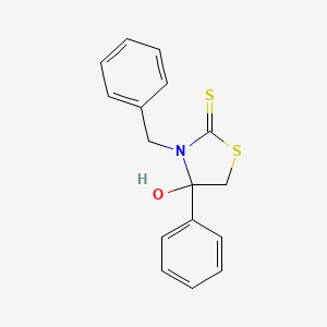 3-Benzyl-4-hydroxy-4-phenyl-1,3-thiazolidine-2-thione