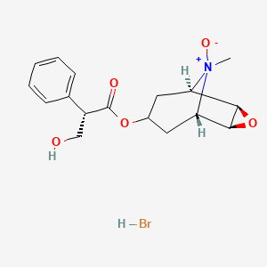 molecular formula C17H21NO5 B1200205 溴化东莨菪碱 N-氧化物 CAS No. 6106-81-6