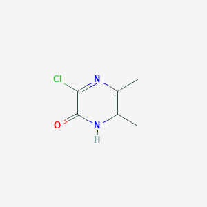 molecular formula C6H7ClN2O B120025 3-氯-5,6-二甲基吡嗪-2(1H)-酮 CAS No. 140862-42-6