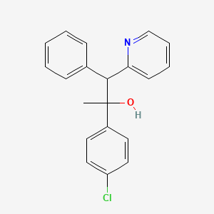 2-(4-Chlorophenyl)-1-phenyl-1-pyridin-2-ylpropan-2-ol