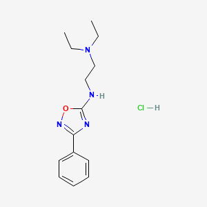 N,N-Diethyl-N'-(3-phenyl-1,2,4-oxadiazol-5-yl)ethylenediamine monohydrochloride