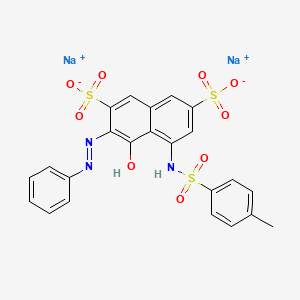 molecular formula C23H17N3Na2O9S3 B1200254 C.I. Acid Red 106, disodium salt CAS No. 6844-74-2