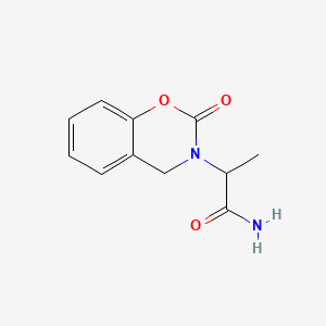 molecular formula C11H12N2O3 B12002598 N-Methyl-2-oxo-2H-1,3-benzoxazine-3(4H)-acetamide CAS No. 18464-41-0