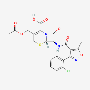 molecular formula C21H18ClN3O7S B1200260 Cefoxazole CAS No. 36920-48-6