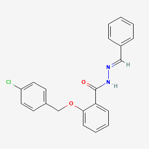 N'-Benzylidene-2-((4-chlorobenzyl)oxy)benzohydrazide