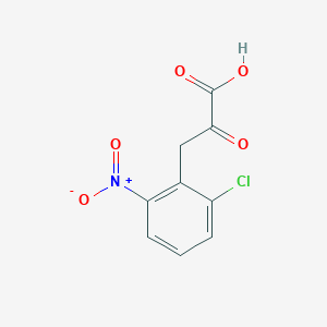 3-(2-Chloro-6-nitrophenyl)-2-oxopropanoic acid