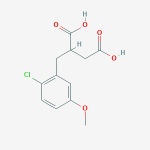 2-[(2-Chloro-5-methoxyphenyl)methyl]butanedioic acid