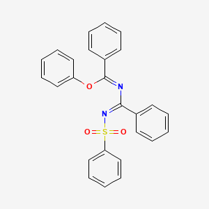 N-(Benzenesulfonylimino-phenyl-methyl)-benzimidic acid phenyl ester