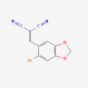 [(6-Bromo-1,3-benzodioxol-5-yl)methylidene]propanedinitrile