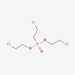 molecular formula C6H12Cl3O3P B1200276 Phosphonic acid, (2-chloroethyl)-, bis(2-chloroethyl) ester CAS No. 6294-34-4