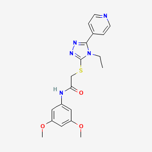 N-(3,5-dimethoxyphenyl)-2-{[4-ethyl-5-(pyridin-4-yl)-4H-1,2,4-triazol-3-yl]sulfanyl}acetamide