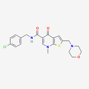 molecular formula C21H22ClN3O3S B1200280 Unii-R4UJ6H32NN 