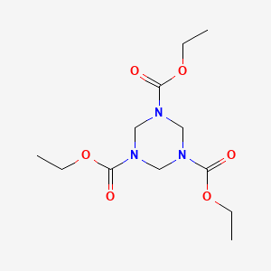 molecular formula C12H21N3O6 B12002830 Triethyl 1,3,5-triazinane-1,3,5-tricarboxylate CAS No. 15499-90-8