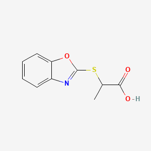 2-(Benzooxazol-2-ylsulfanyl)-propionic acid