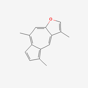 molecular formula C15H14O B1200294 Azuleno[6,5-b]furan, 3,5,8-trimethyl- CAS No. 489-79-2