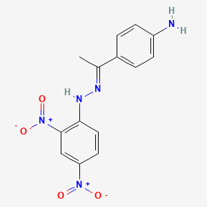 (1E)-1-(4-aminophenyl)ethanone (2,4-dinitrophenyl)hydrazone