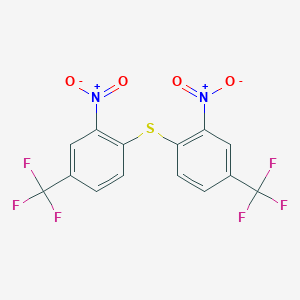 2-Nitro-1-[2-nitro-4-(trifluoromethyl)phenyl]sulfanyl-4-(trifluoromethyl)benzene