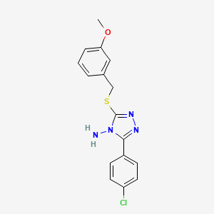 3-(4-Chlorophenyl)-5-((3-methoxybenzyl)thio)-4H-1,2,4-triazol-4-amine