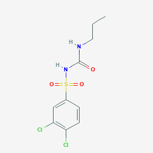 1,2-Dichloro-4-({[(propylamino)carbonyl]amino}sulfonyl)benzene