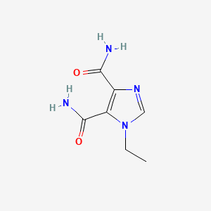 molecular formula C7H10N4O2 B1200317 1H-Imidazole-4,5-dicarboxamide, 1-ethyl- CAS No. 61523-49-7