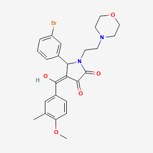 5-(3-Bromophenyl)-3-hydroxy-4-(4-methoxy-3-methylbenzoyl)-1-(2-morpholinoethyl)-1H-pyrrol-2(5H)-one