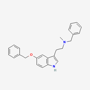 Indole, 3-(2-(benzylmethylamino)ethyl)-5-(benzyloxy)-