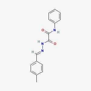 N'-[(E)-(4-methylphenyl)methylideneamino]-N-phenyloxamide