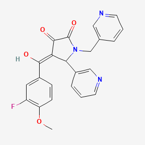 4-(3-Fluoro-4-methoxybenzoyl)-3-hydroxy-5-(3-pyridinyl)-1-(3-pyridinylmethyl)-1,5-dihydro-2H-pyrrol-2-one