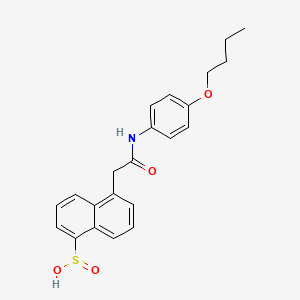 5-(2-(4-Butoxyanilino)-2-oxoethyl)-1-naphthalenesulfinic acid