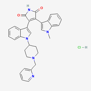 molecular formula C32H30ClN5O2 B1200330 Enzastaurin Hydrochloride CAS No. 359017-79-1
