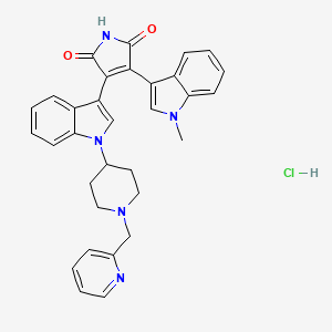 molecular formula C32H30ClN5O2 B1200330 恩扎斯汀盐酸盐 CAS No. 359017-79-1