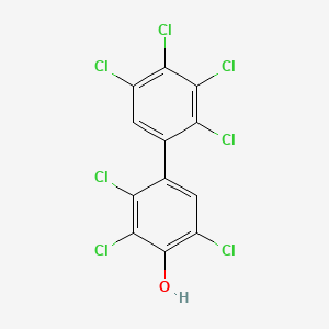 molecular formula C12H3Cl7O B1200332 2,2',3,3',4',5,5'-Heptachloro-4-biphenylol CAS No. 158076-64-3