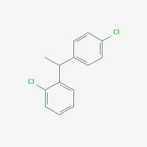 B1200356 1-Chloro-2-[1-(4-chlorophenyl)ethyl]benzene CAS No. 77008-62-9