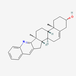 molecular formula C26H31NO B1200359 16,17-(3',2'-喹啉)雄甾-5-烯-3β-醇 CAS No. 6218-10-6