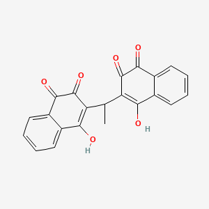 molecular formula C22H14O6 B1200361 不耐烦酚 