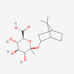 molecular formula C16H26O7 B1200372 Isoborneol glucuronide CAS No. 68296-69-5