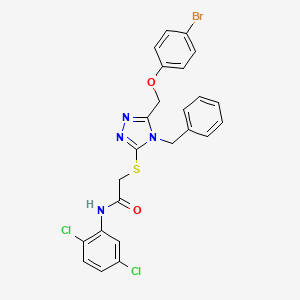 2-({4-benzyl-5-[(4-bromophenoxy)methyl]-4H-1,2,4-triazol-3-yl}sulfanyl)-N-(2,5-dichlorophenyl)acetamide