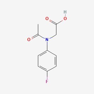 (Acetyl-4-fluoroanilino)acetic acid