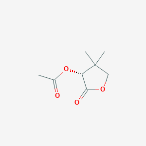 2(3H)-Furanone, 3-(acetyloxy)dihydro-4,4-dimethyl-, (R)-