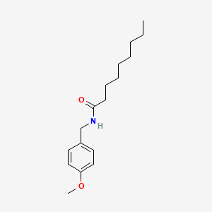 molecular formula C17H27NO2 B12003812 N-[(4-methoxyphenyl)methyl]nonanamide CAS No. 101832-19-3