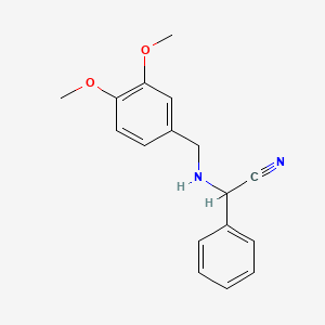 [(3,4-Dimethoxybenzyl)amino](phenyl)acetonitrile