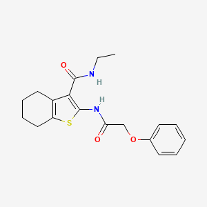 N-ethyl-2-(2-phenoxyacetamido)-4,5,6,7-tetrahydro-1-benzothiophene-3-carboxamide