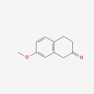 molecular formula C11H12O2 B1200426 7-Methoxy-2-tetralone CAS No. 4133-34-0