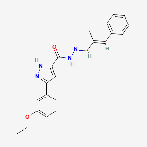 5-(3-Ethoxyphenyl)-N'-(2-methyl-3-phenylallylidene)-1H-pyrazole-3-carbohydrazide